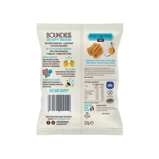 Boundless Sea Salt & Cider Vinegar Chips 23g