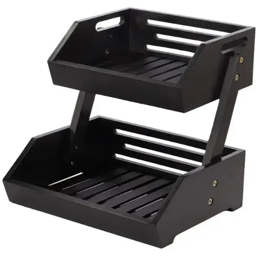 🎁 2 Tier Snack Display Rack - Black (100% off)