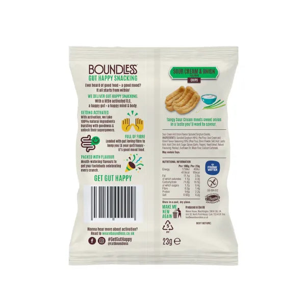 Boundless Sour Cream & Onion Chips 23g