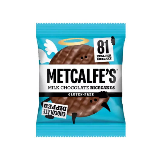 Metcalfe's Milk Chocolate Invidually Wrapped Rice Cakes 34g