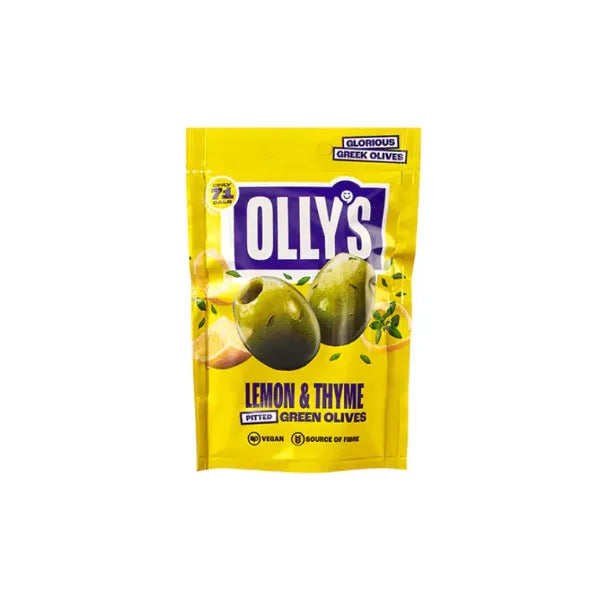 Olly's Olives - Lemon & Thyme Green Olives 50g