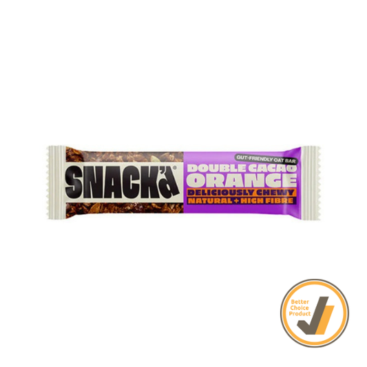 SNACK'D Double Cacao & Orange Oat Bar 42g