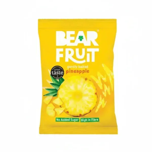 Bear Fruit Gently baked Pineapple packaging with white background