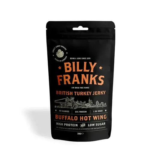 Billy Franks British Turkey Jerky Buffalo Hot Wing 30g