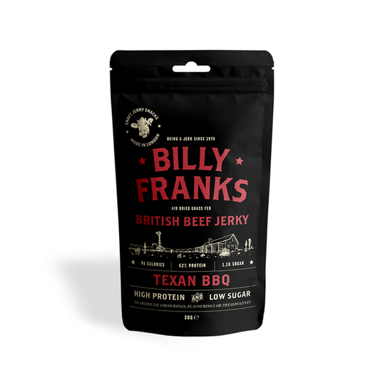 Billy Franks British Beef Jerky Texan BBQ 30g