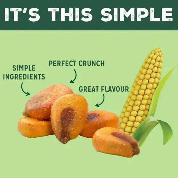 image showing raw ingredients of love corn snacks